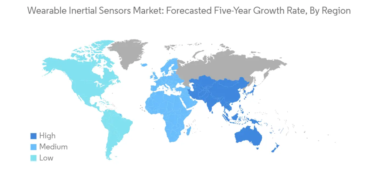 Market Analysis of Wearable Inertial Sensors Market: Forecasted Growth Rate by Region